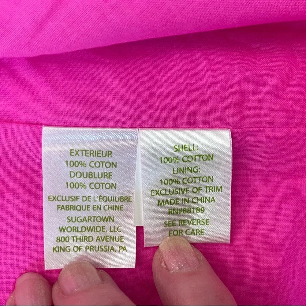 VGC Lilly Ashlyn Shift Dress. Size 2 Magenta Gold.ππ - Picture 13 of 17